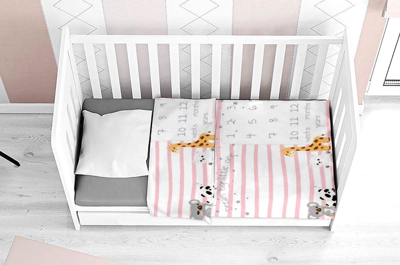 Eleven Group Baby blanket double layer velvet &fur 90 * 80 cm