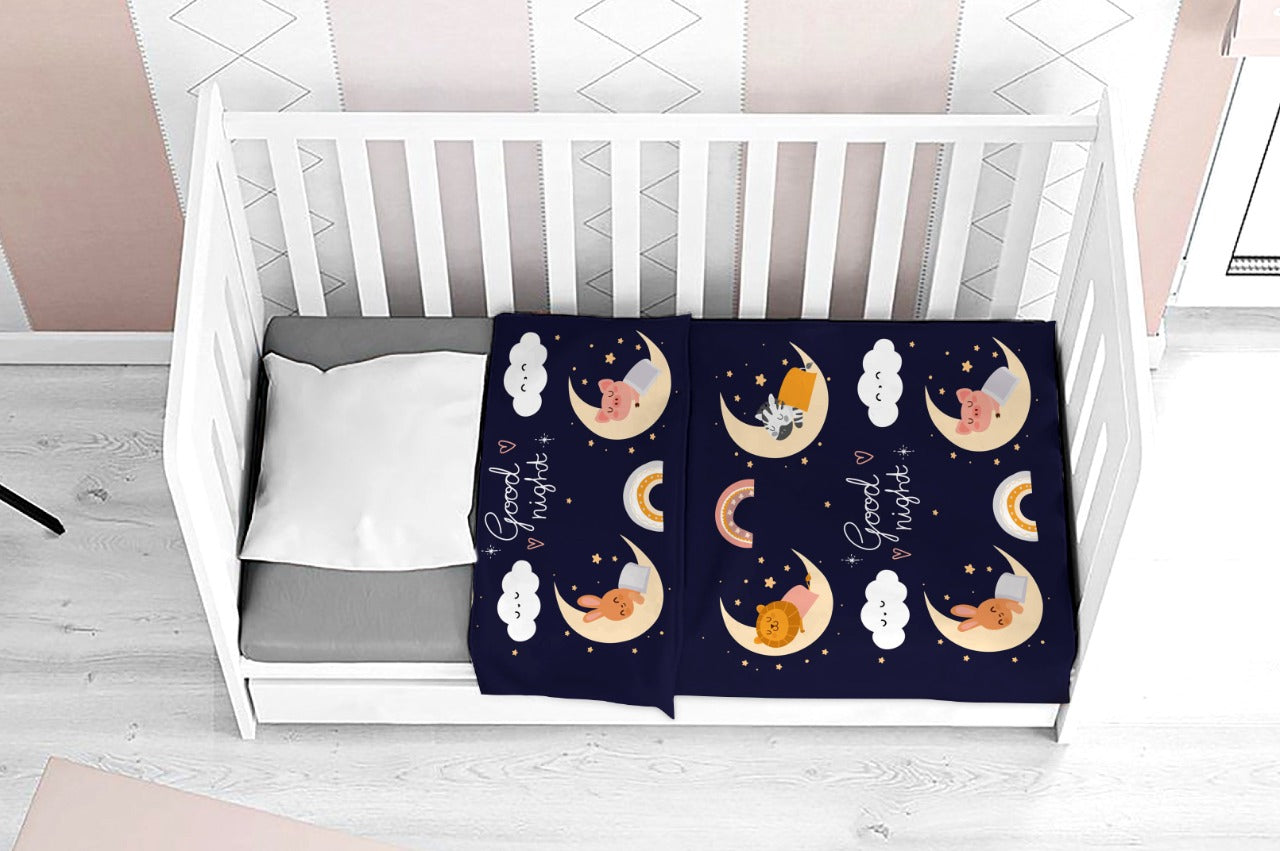 Eleven Group Baby blanket double layer velvet &fur 90 * 80 cm