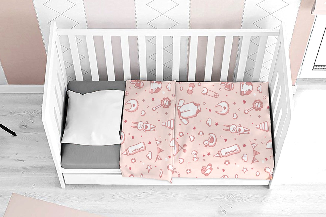 Eleven Group Baby blanket double layer velvet &fur 90 * 80 cm