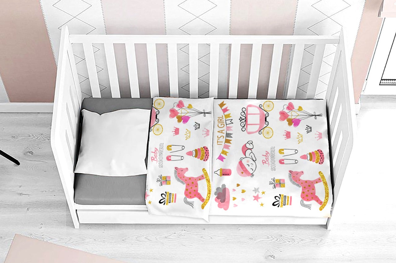 Eleven Group Baby blanket double layer velvet &fur 90 * 80 cm