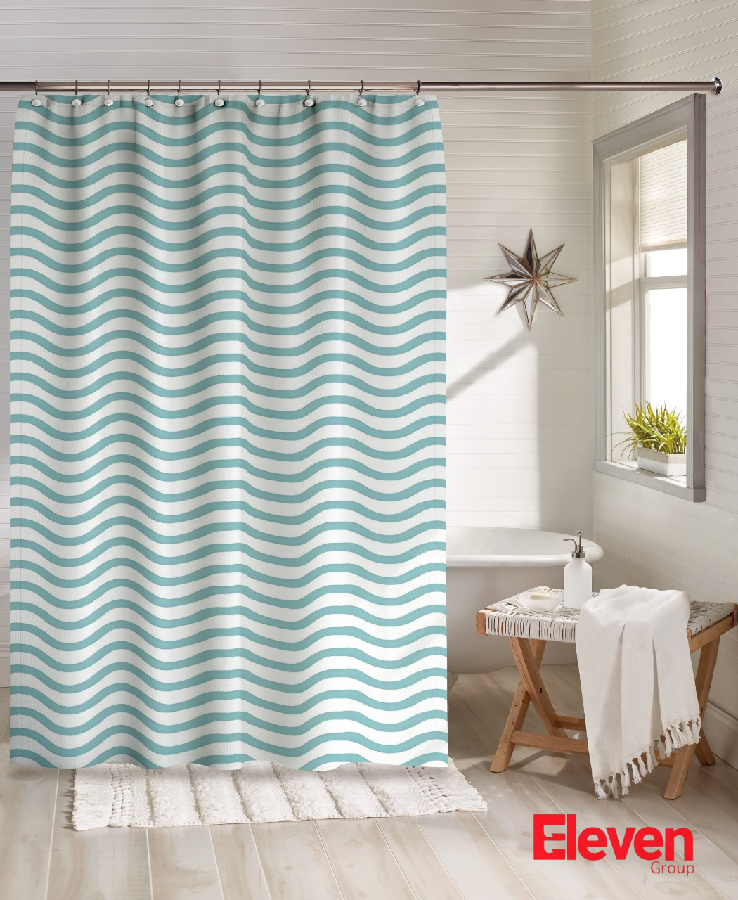Eleven Group Shower curtain waterproof 200 CM length *280 CM width