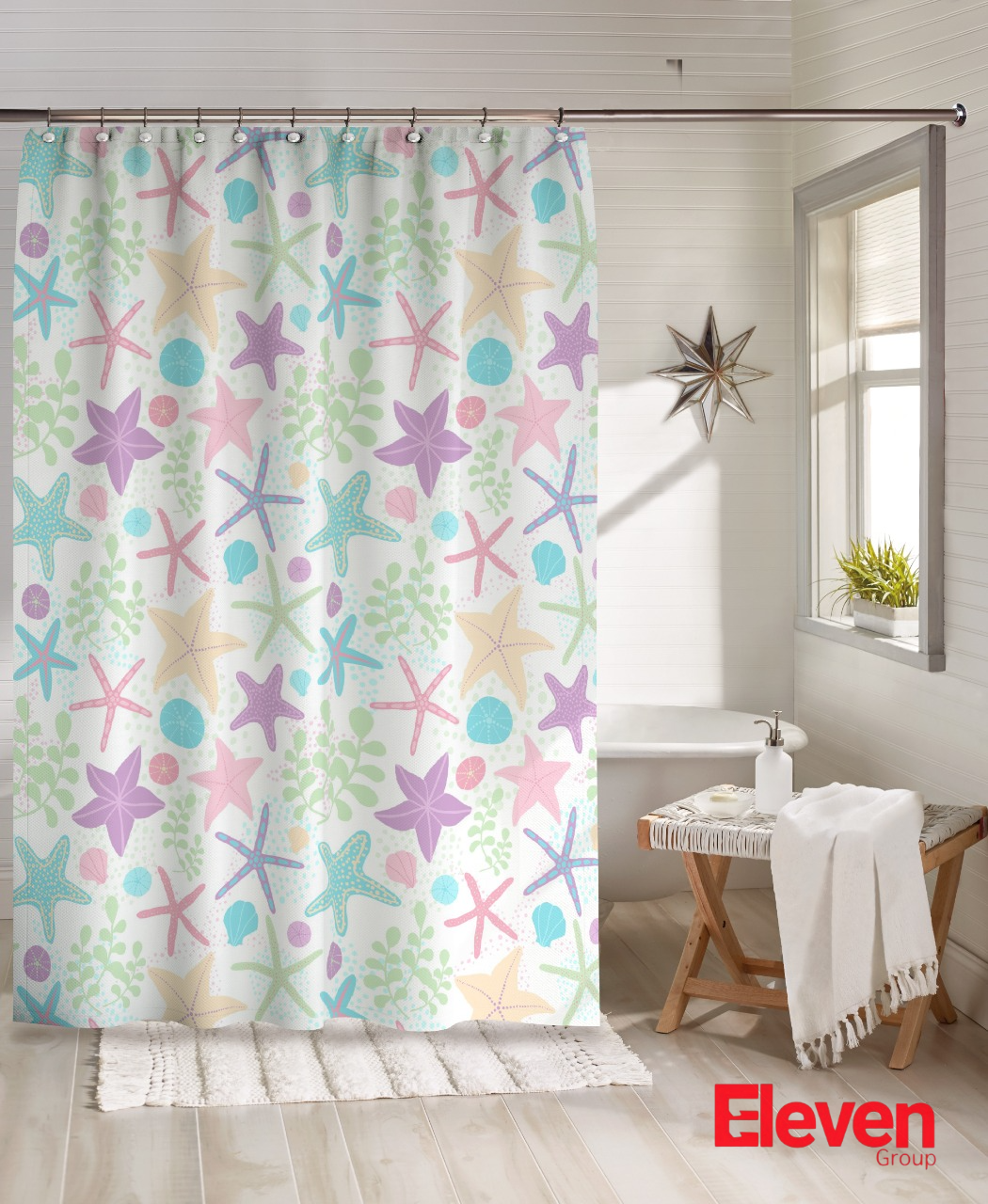 Eleven Group Shower curtain waterproof 200 CM length *280 CM width